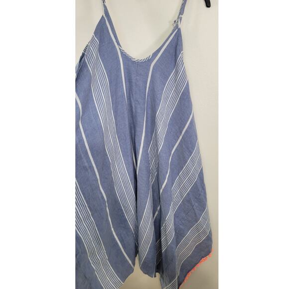 GOA Beachwear By Japna Womens Medium Boho Hippie Beachy Pom Pom Hem Dress - Picture 5 of 7